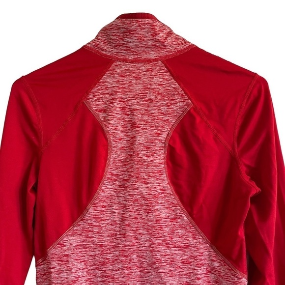 Zella Red Zeltek Slimfit Performer Quarter Zip Pullover, Size S - Picture 6 of 8